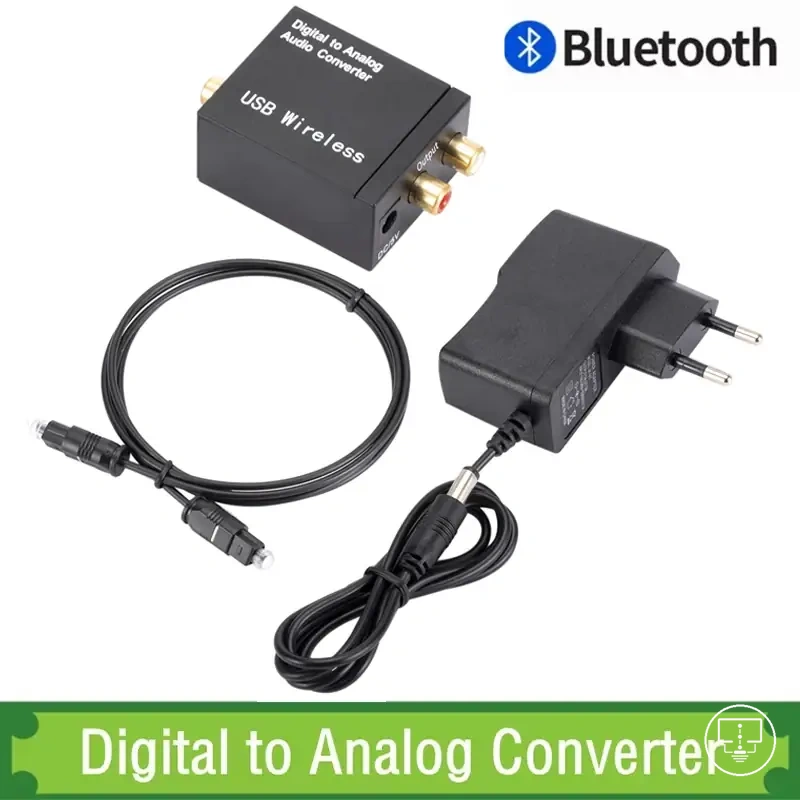 محول صوت Bluetooth من رقمي إلى تناظري للتلفزيون أو المضخم