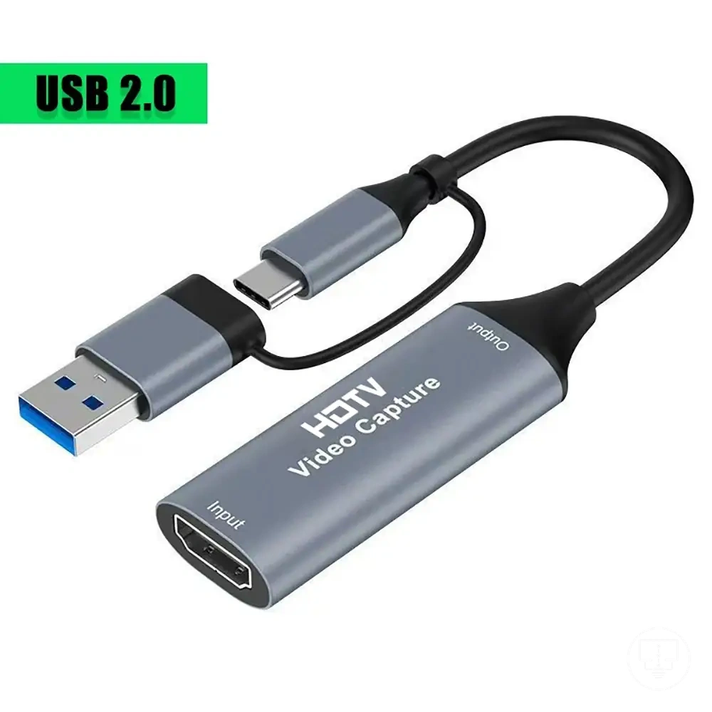 بطاقة التقاط فيديو USB HDMI لتسجيل ألعاب الأجهزة والتلفزيون