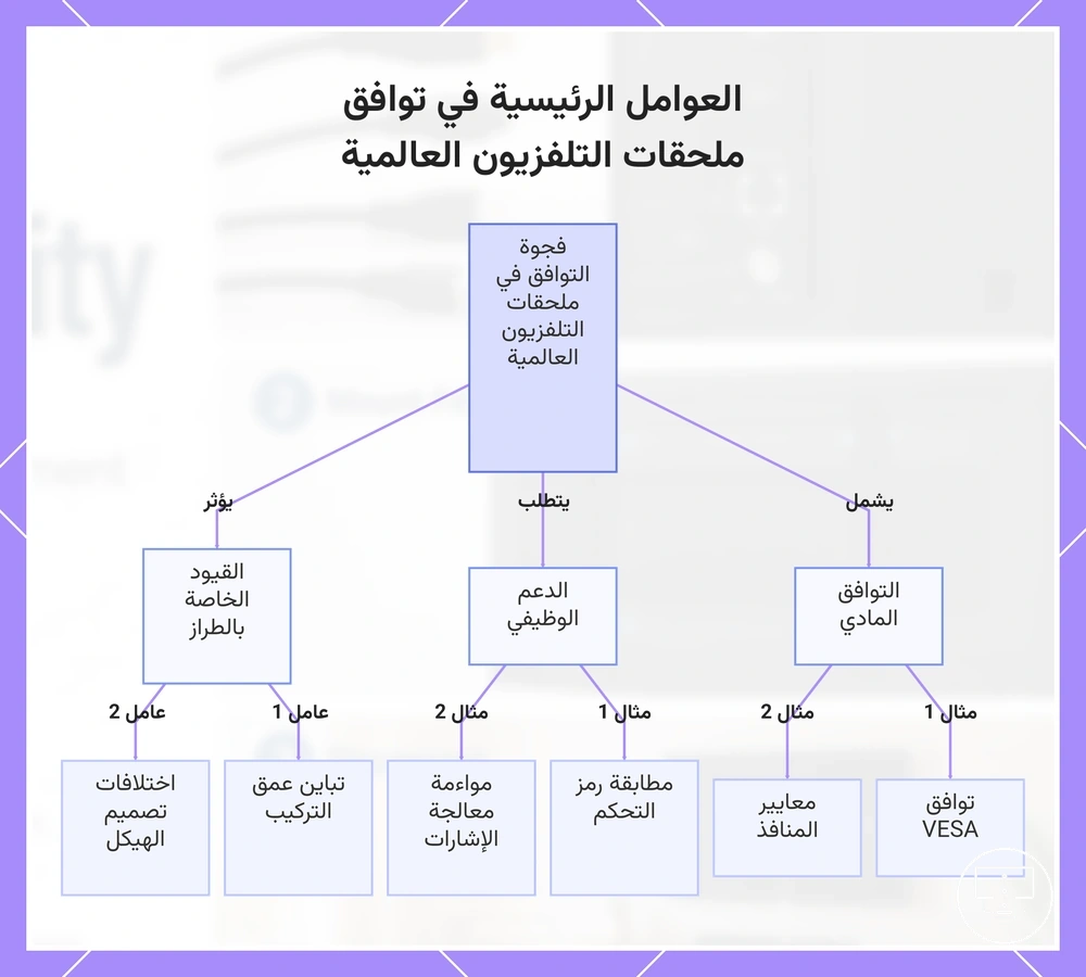 العوامل الرئيسية في توافق ملحقات التلفزيون العالمية