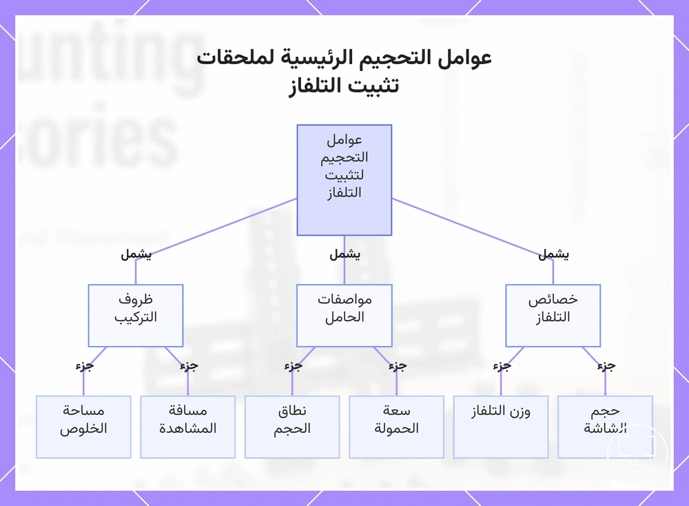 عوامل التحجيم الرئيسية لملحقات تثبيت التلفاز