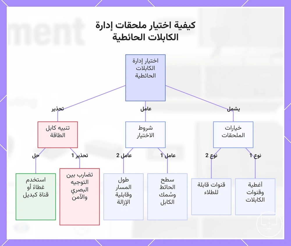 كيفية اختيار ملحقات إدارة الكابلات الحائطية