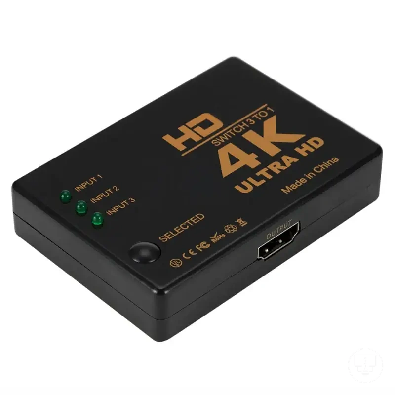 HDMI-Switch mit drei Eingängen und einem Ausgang
