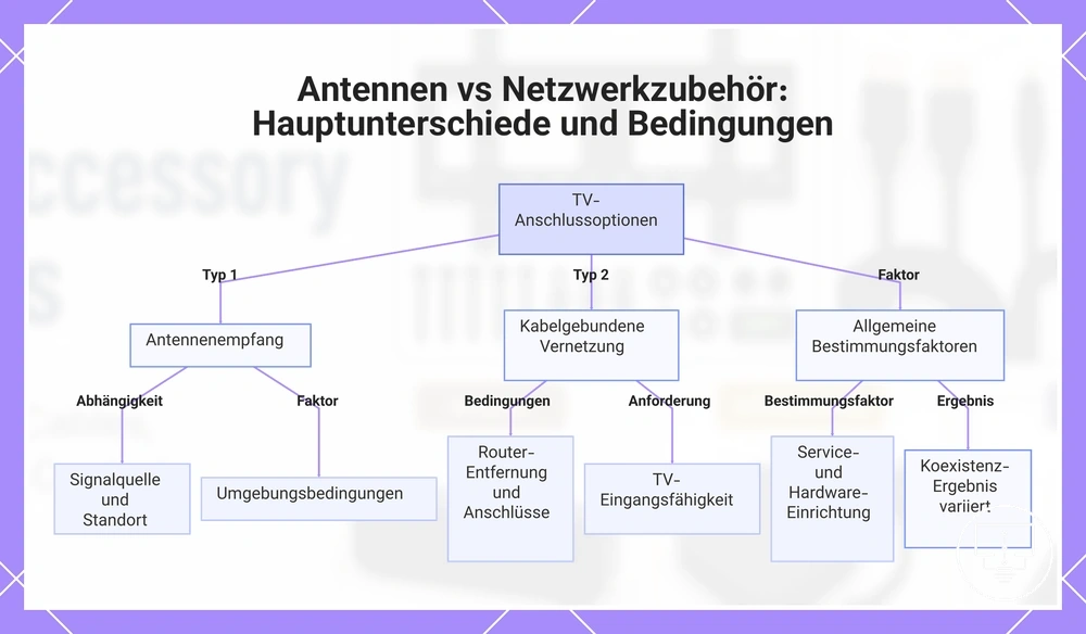 Antennen vs Netzwerkzubehör: Hauptunterschiede und Bedingungen