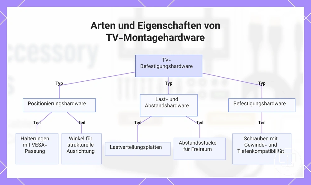 Arten und Eigenschaften von TV-Montagehardware