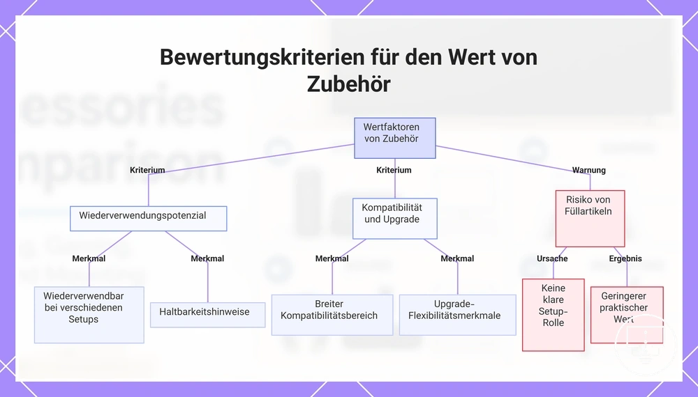Bewertungskriterien für den Wert von Zubehör