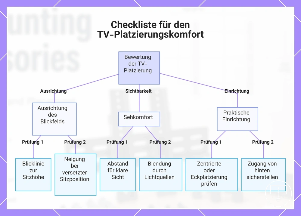 Checkliste für den TV-Platzierungskomfort