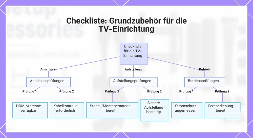 Checkliste: Grundzubehör für die TV-Einrichtung