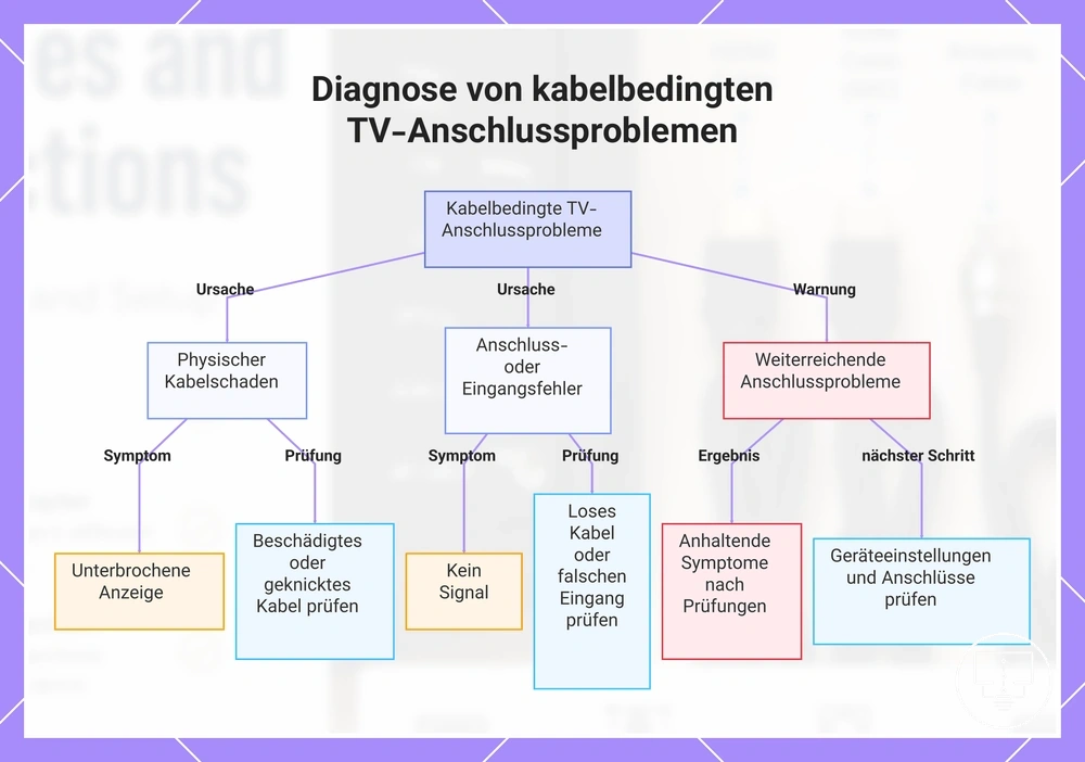 Diagnose von kabelbedingten TV-Anschlussproblemen