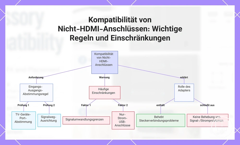 Kompatibilität von Nicht-HDMI-Anschlüssen: Wichtige Regeln und Einschränkungen