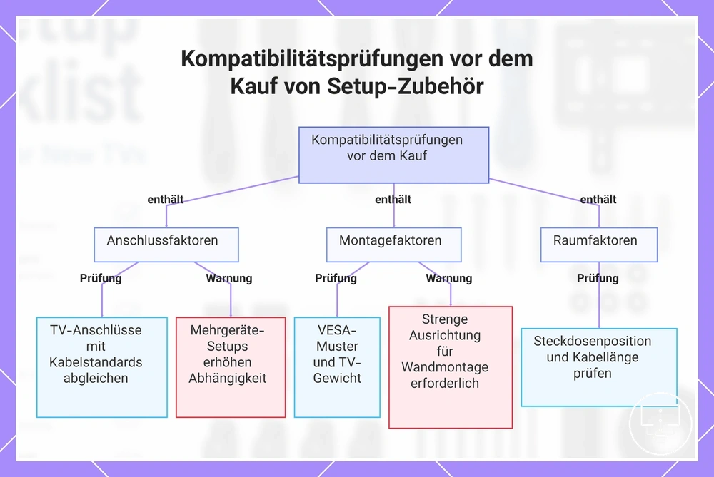 Kompatibilitätsprüfungen vor dem Kauf von Setup-Zubehör