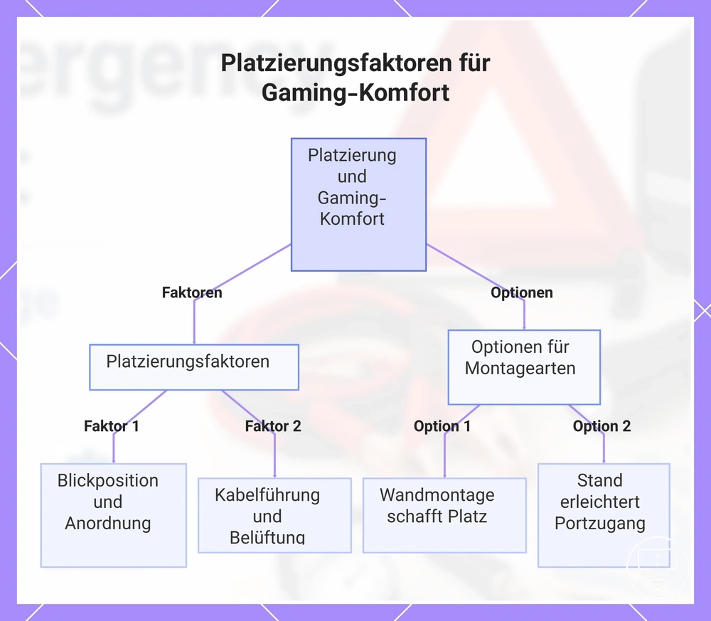 Platzierungsfaktoren für Gaming-Komfort
