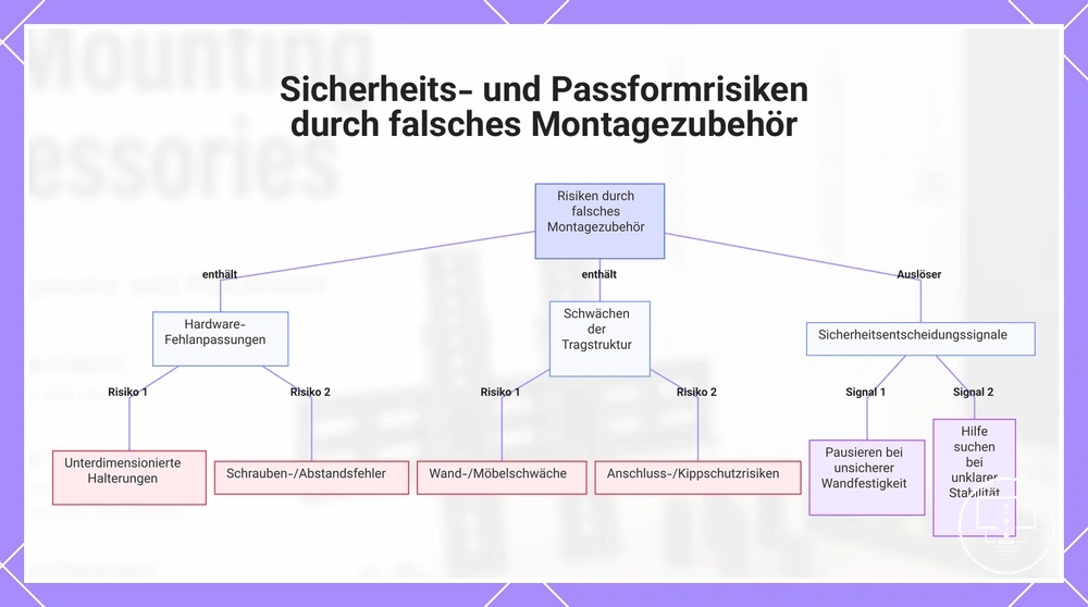 Sicherheits- und Passformrisiken durch falsches Montagezubehör