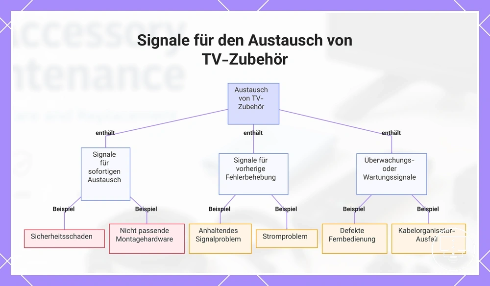 Signale für den Austausch von TV-Zubehör
