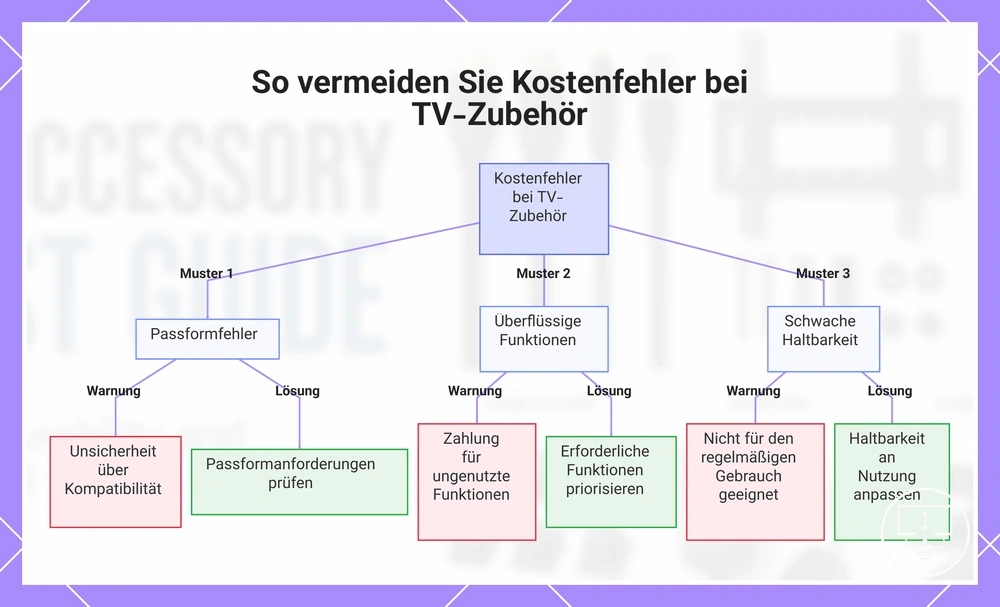 So vermeiden Sie Kostenfehler bei TV-Zubehör