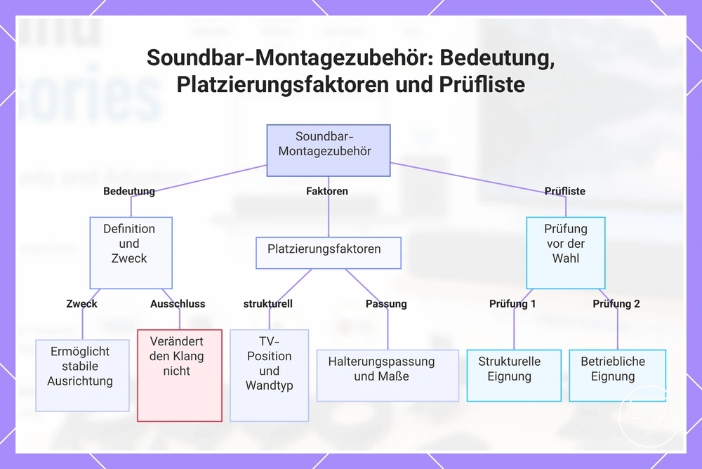 Soundbar-Montagezubehör: Bedeutung, Platzierungsfaktoren und Prüfliste