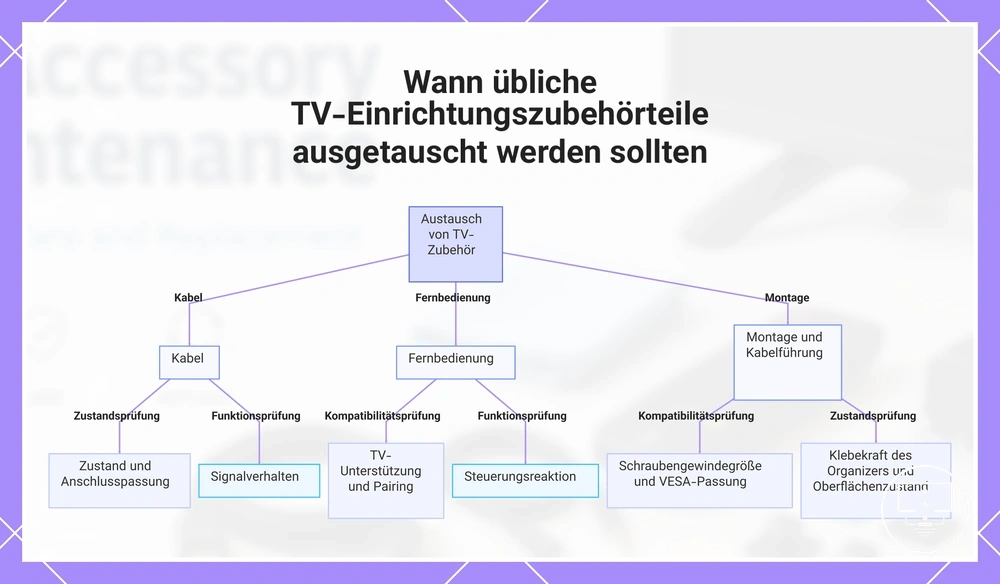 Wann übliche TV-Einrichtungszubehörteile ausgetauscht werden sollten