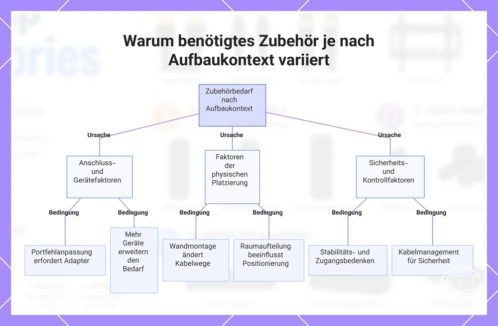 Warum benötigtes Zubehör je nach Aufbaukontext variiert