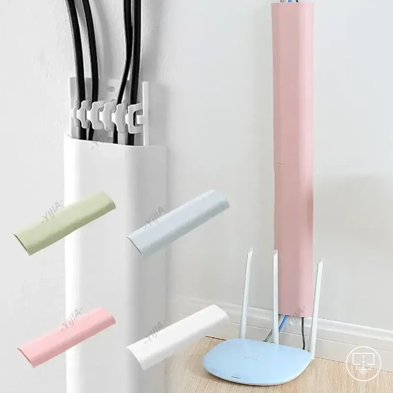 Self-adhesive cable duct cover for hiding TV cords