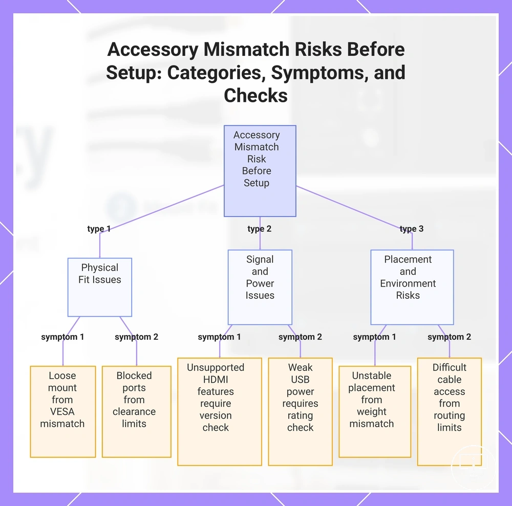 Accessory Mismatch Risks Before Setup: Categories, Symptoms, and Checks