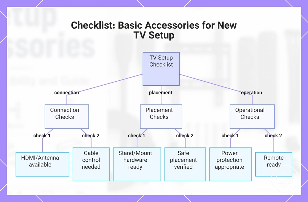 Checklist: Basic Accessories for New TV Setup