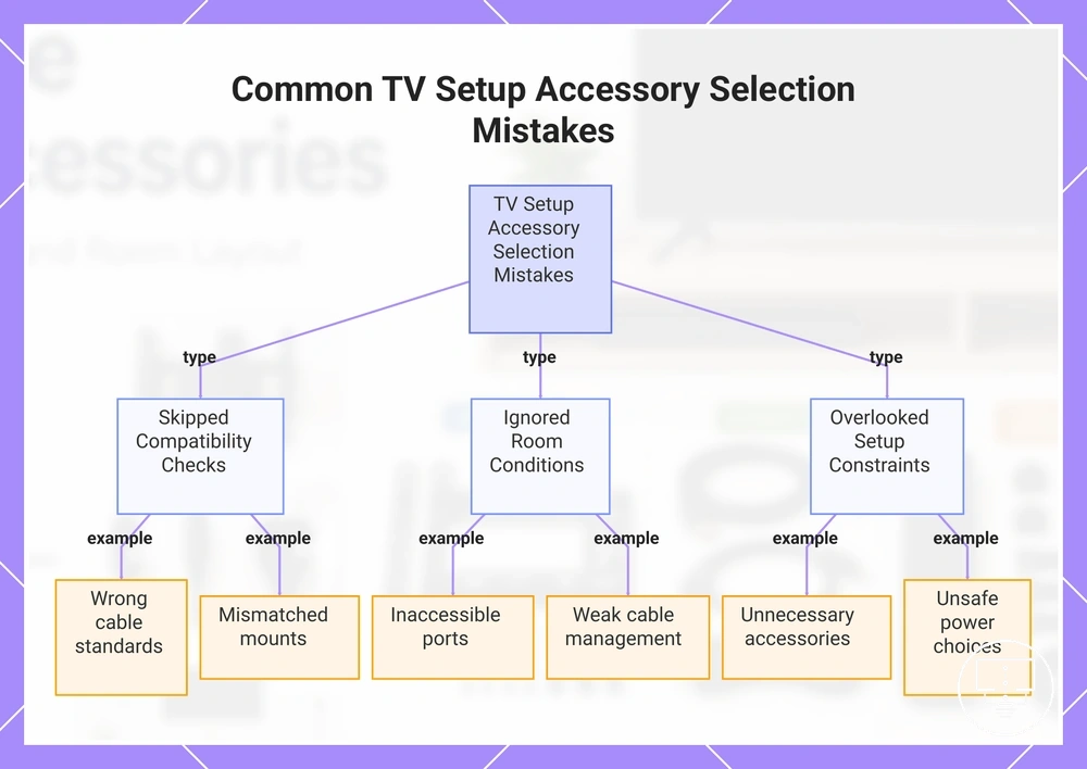 Common TV Setup Accessory Selection Mistakes