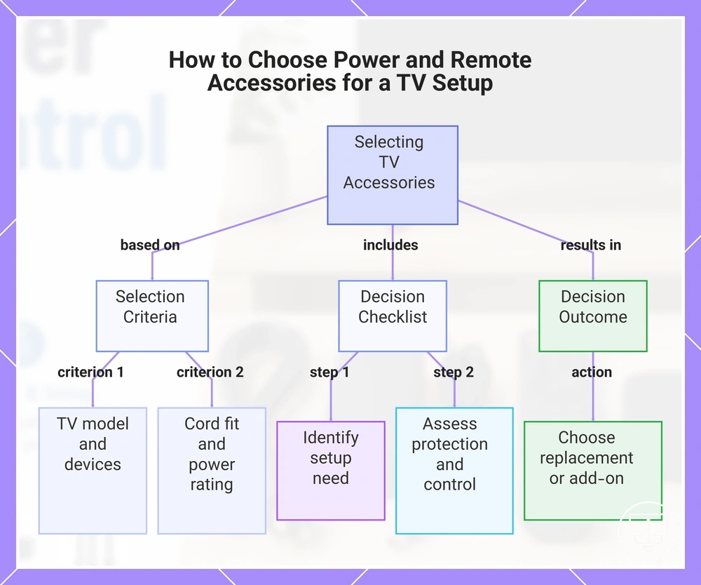 How to Choose Power and Remote Accessories for a TV Setup