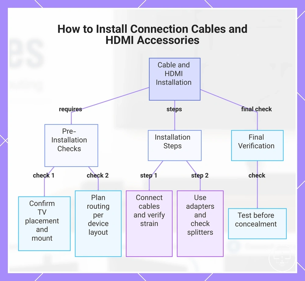 How to Install Connection Cables and HDMI Accessories