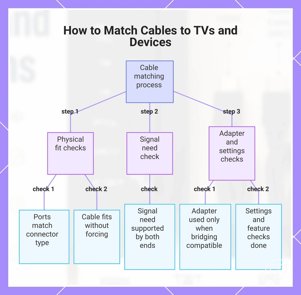 How to Match Cables to TVs and Devices