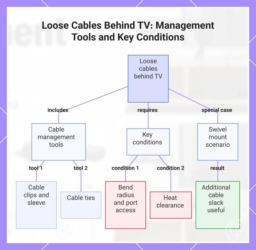Loose Cables Behind TV: Management Tools and Key Conditions