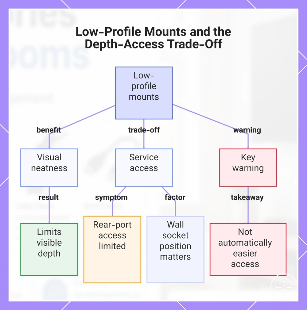 Low-Profile Mounts and the Depth-Access Trade-Off