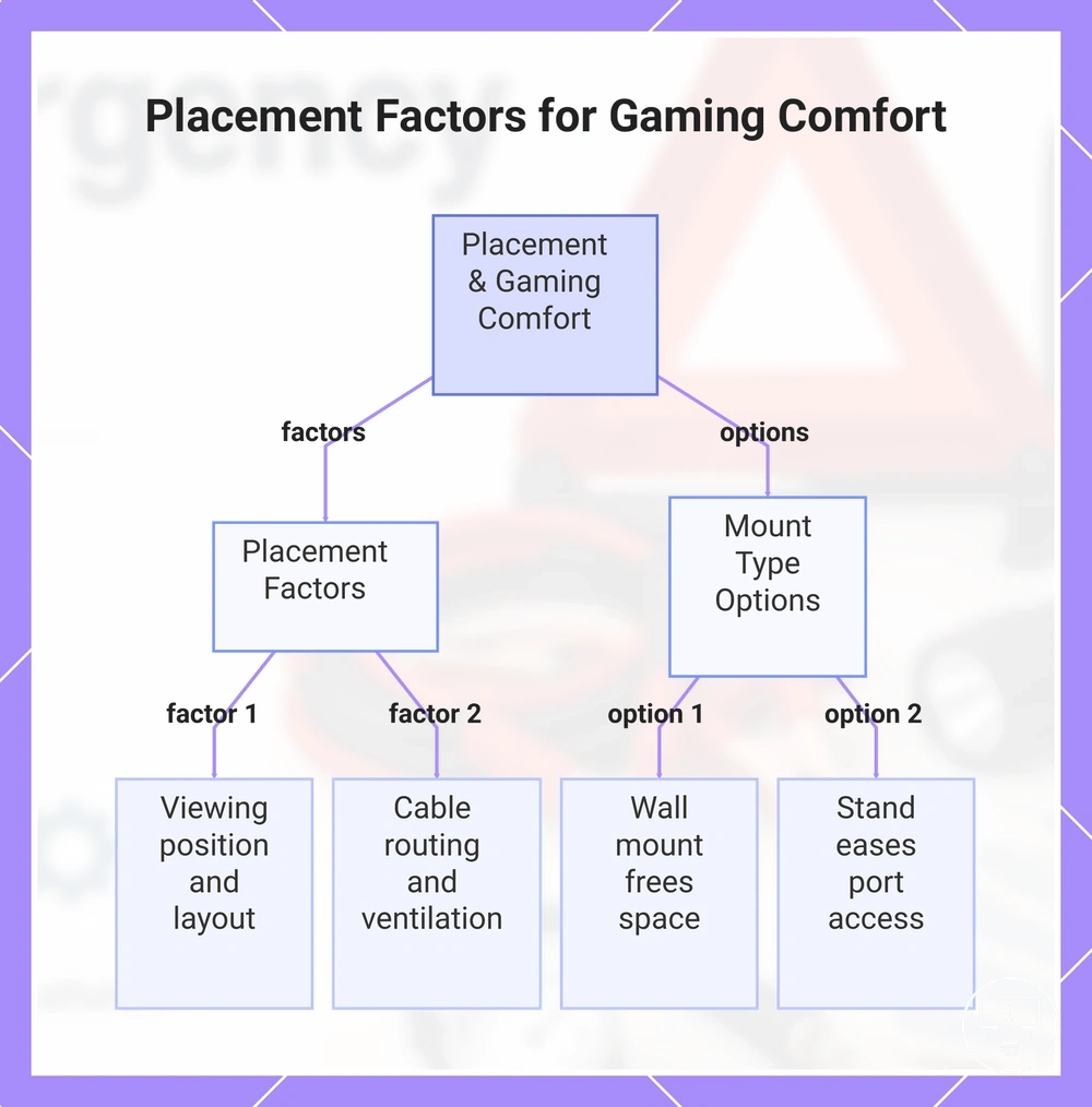 Placement Factors for Gaming Comfort