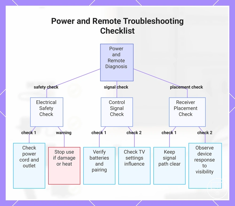 Power and Remote Troubleshooting Checklist