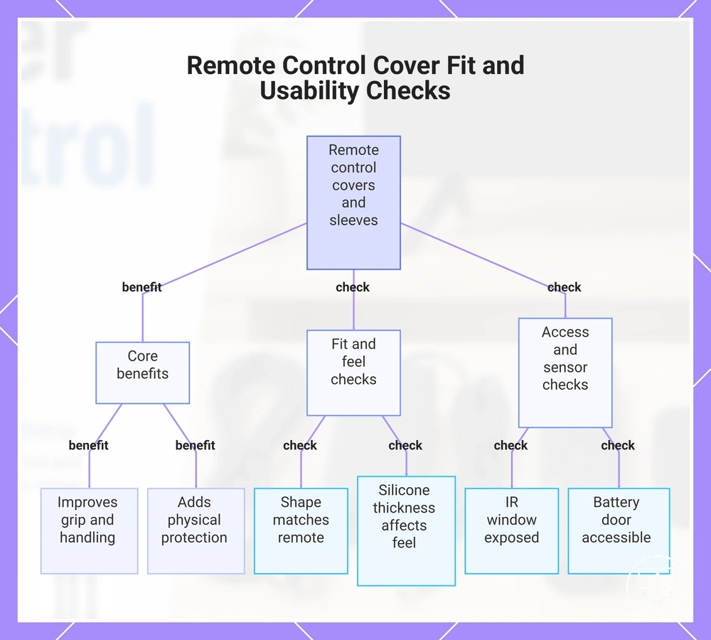 Remote Control Cover Fit and Usability Checks