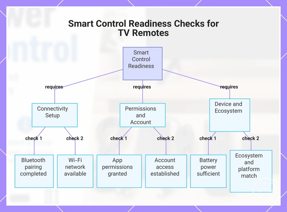 Smart Control Readiness Checks for TV Remotes