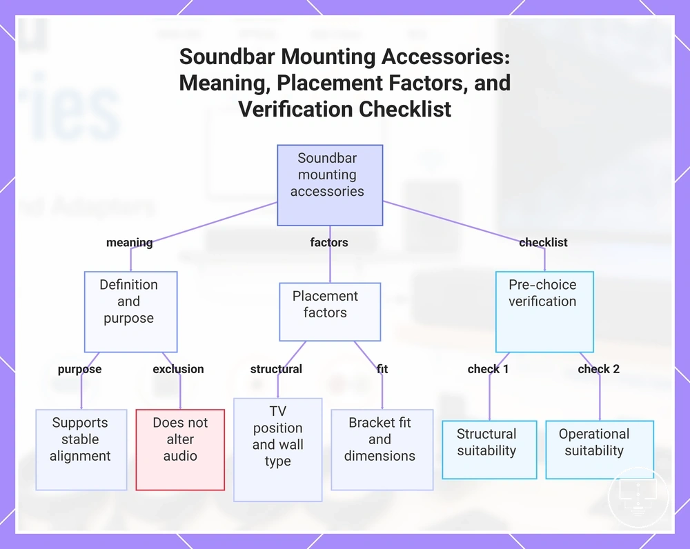 Soundbar Mounting Accessories: Meaning, Placement Factors, and Verification Checklist
