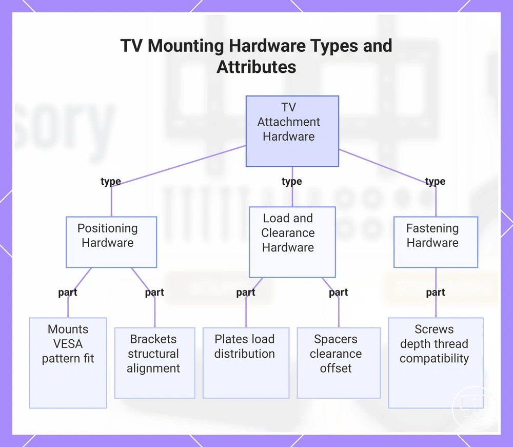 TV Mounting Hardware Types and Attributes