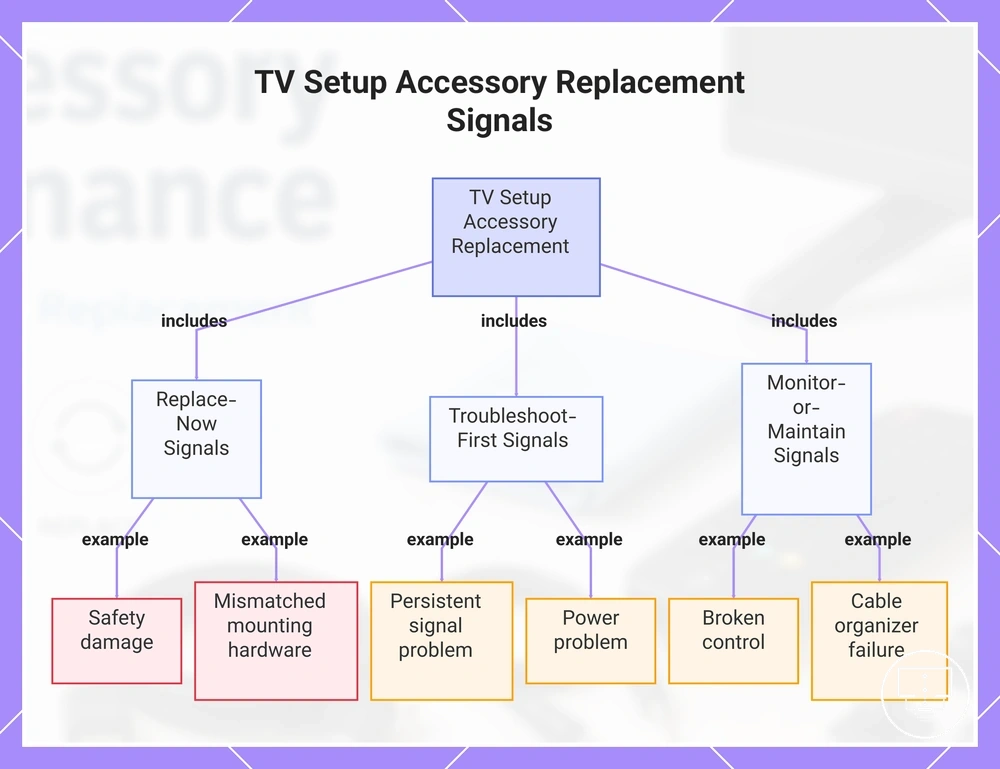 TV Setup Accessory Replacement Signals