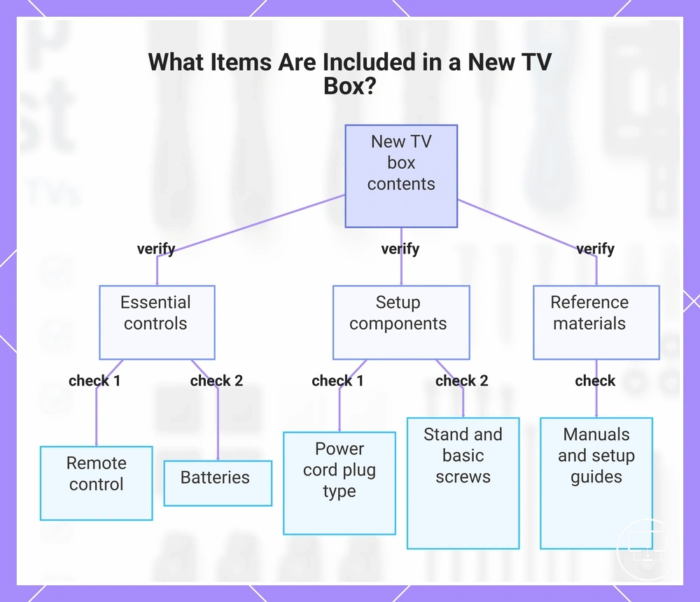 What Items Are Included in a New TV Box?