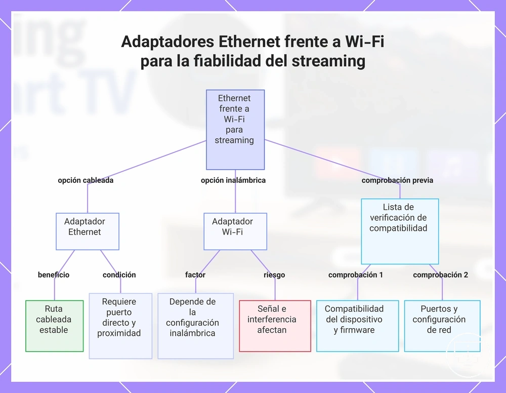 Adaptadores Ethernet frente a Wi-Fi para la fiabilidad del streaming
