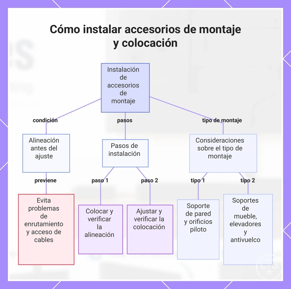 Cómo instalar accesorios de montaje y colocación