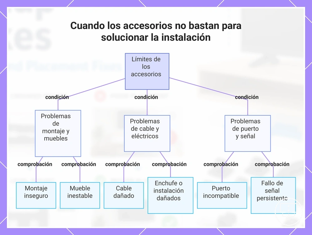 Cuando los accesorios no bastan para solucionar la instalación