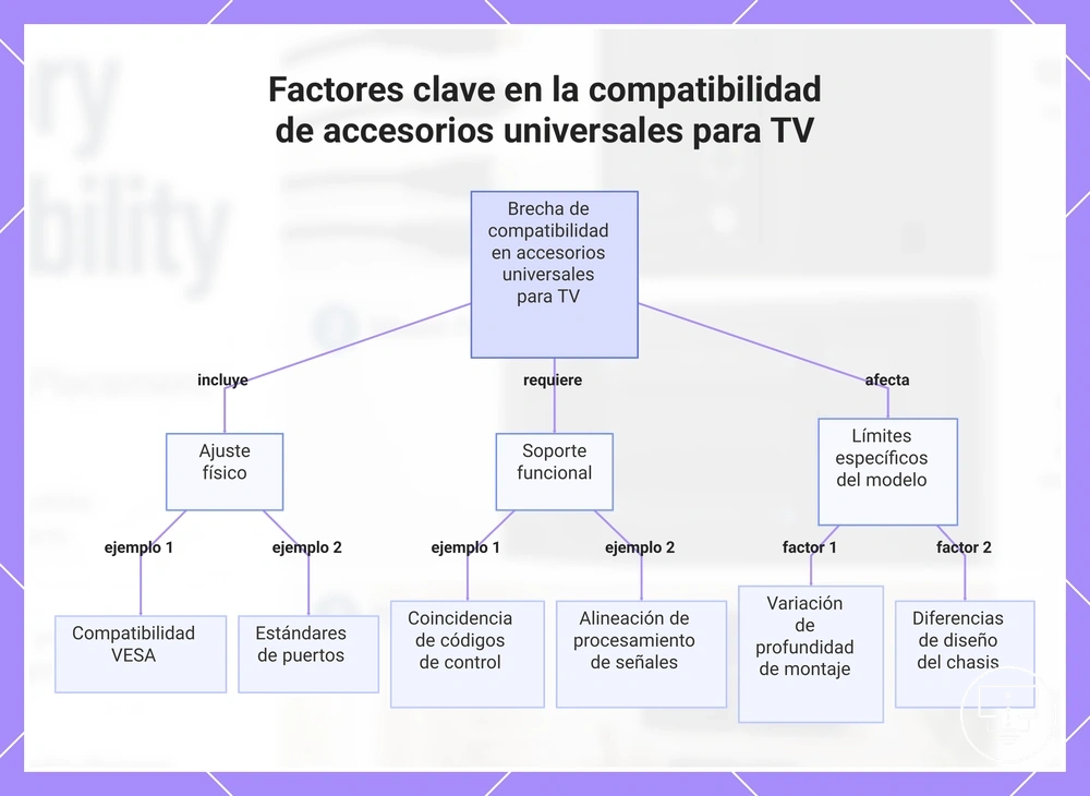 Factores clave en la compatibilidad de accesorios universales para TV