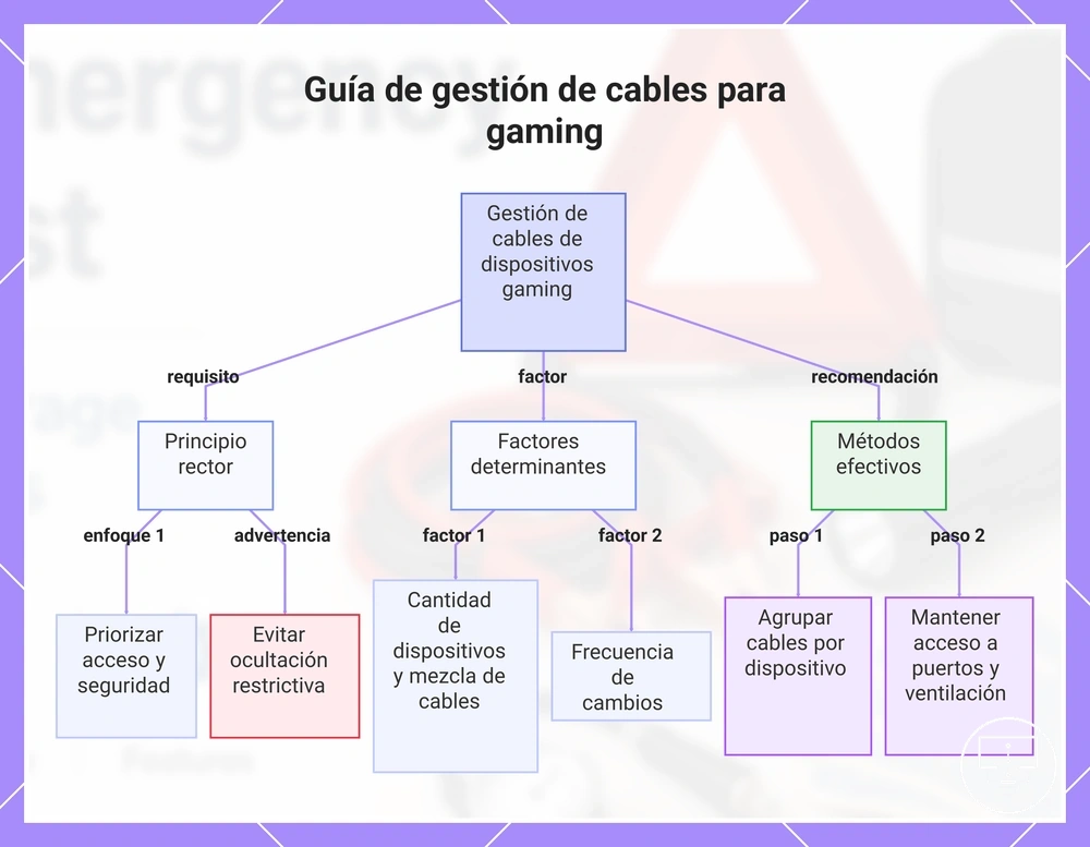 Guía de gestión de cables para gaming