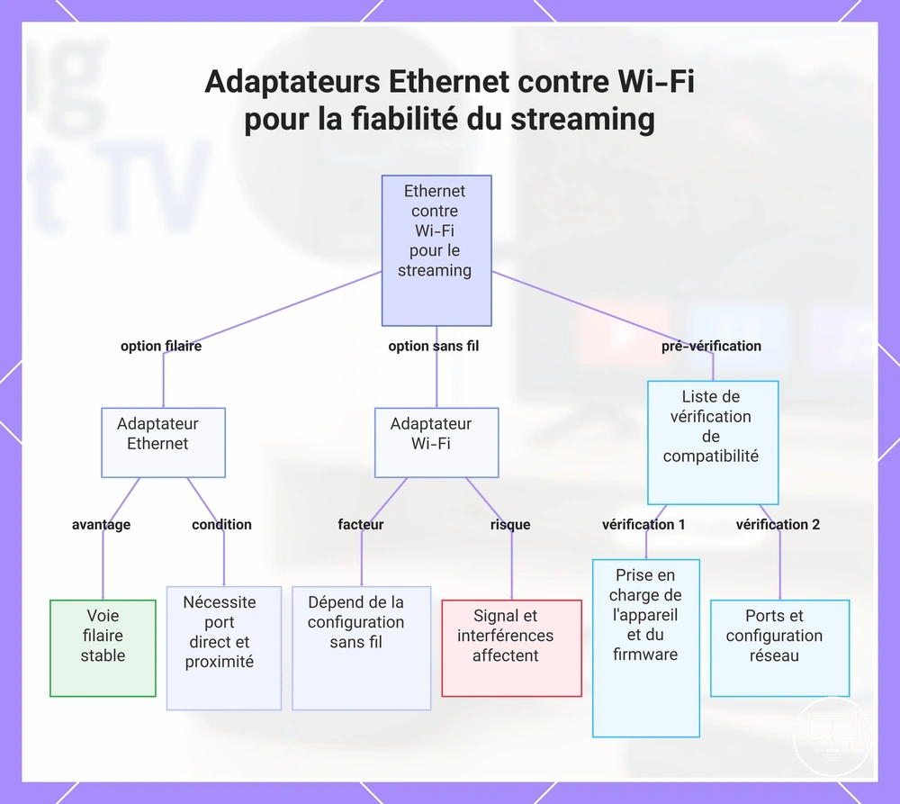 Adaptateurs Ethernet contre Wi-Fi pour la fiabilité du streaming