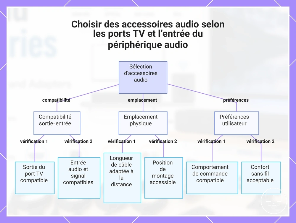 Choisir des accessoires audio selon les ports TV et l’entrée du périphérique audio