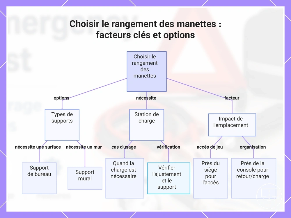 Choisir le rangement des manettes : facteurs clés et options