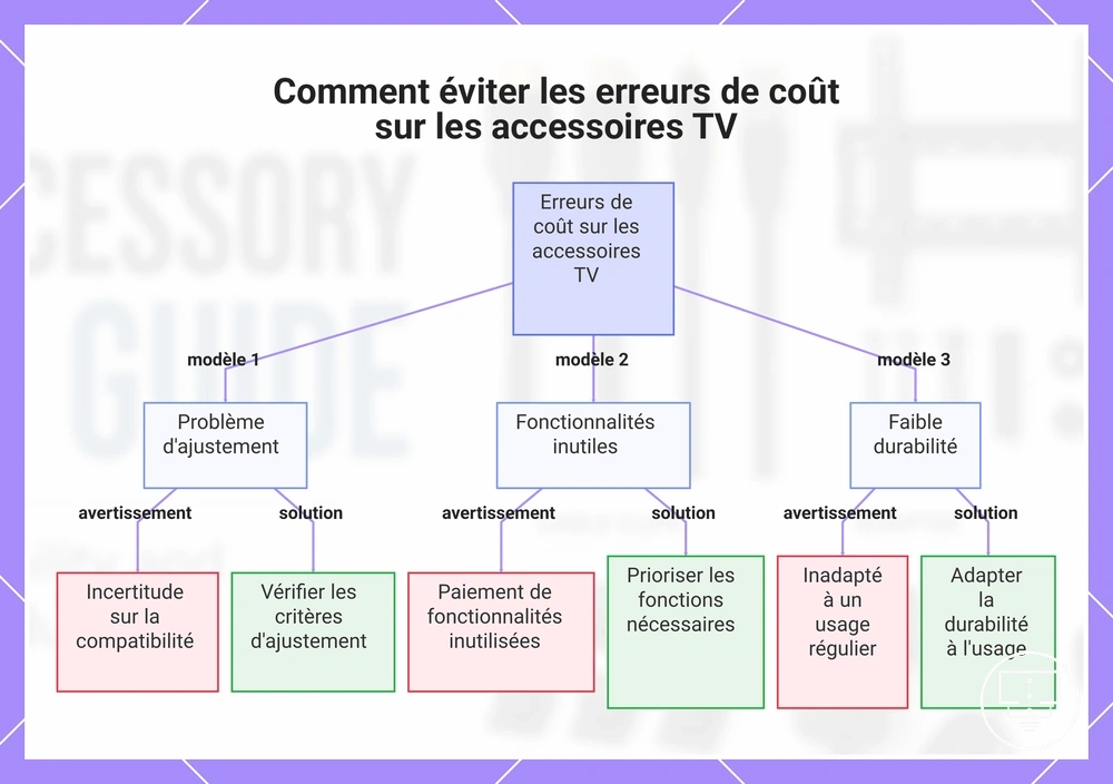 Comment éviter les erreurs de coût sur les accessoires TV
