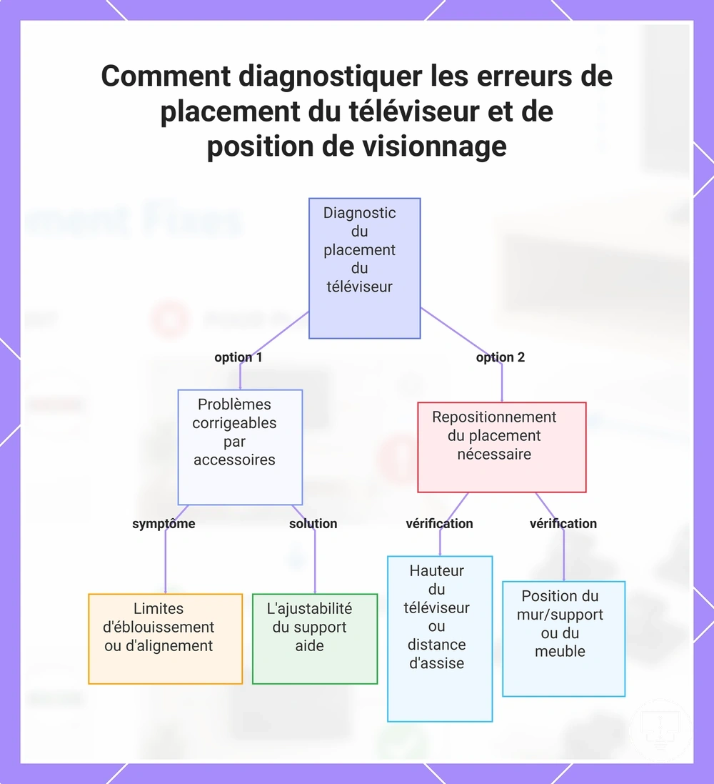 Comment diagnostiquer les erreurs de placement du téléviseur et de position de visionnage