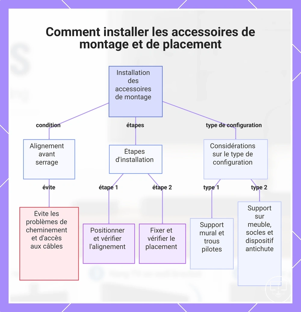 Comment installer les accessoires de montage et de placement
