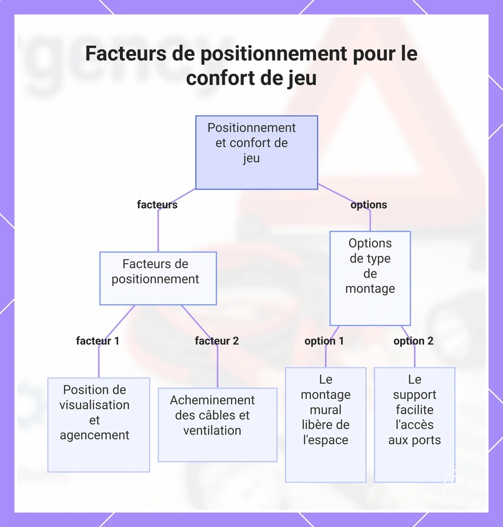 Facteurs de positionnement pour le confort de jeu